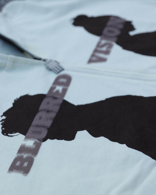 ‘LIFE IS JUST A BLUR’ full-zip hoodie