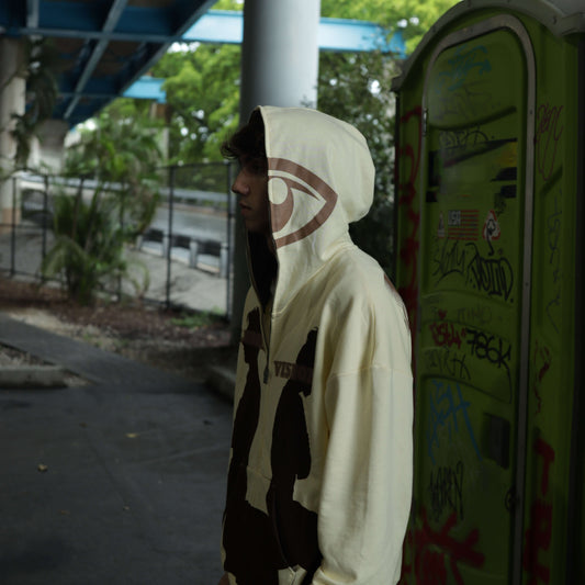 ‘LIFE IS JUST A BLUR’ full-zip hoodie