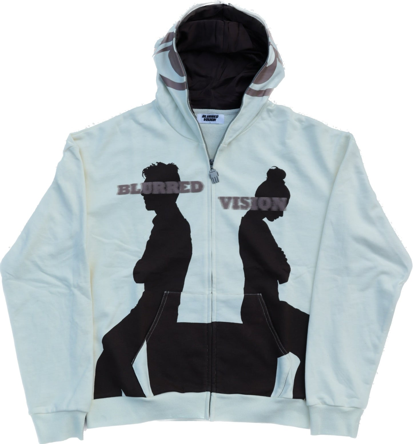 ‘LIFE IS JUST A BLUR’ full-zip hoodie