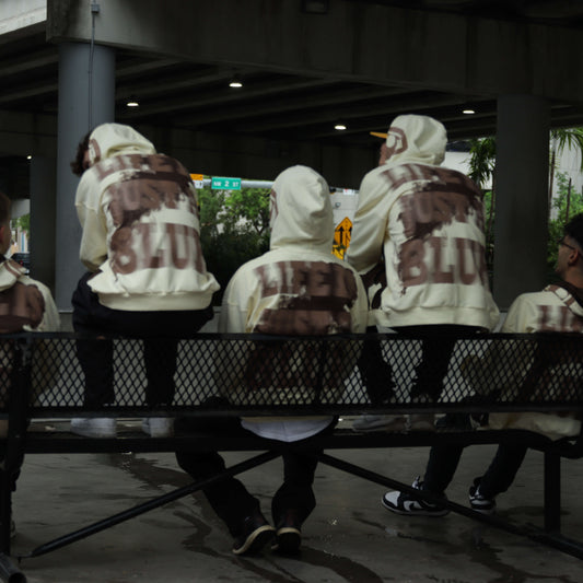 ‘LIFE IS JUST A BLUR’ full-zip hoodie